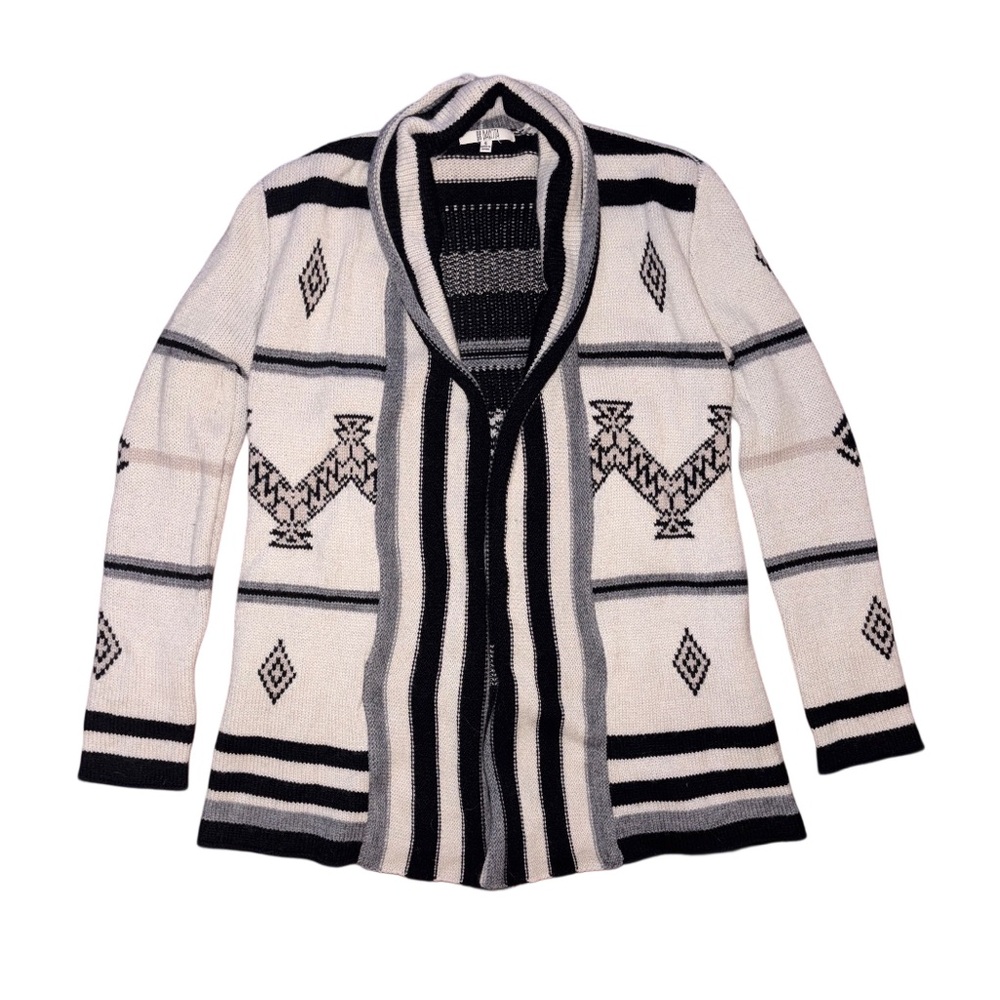 BB Dakota Wool Blend Aztec Cardigan Size Small